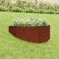 Preview: ARDEBO.de - Raseneinfassung 100 x 45 cm Stahl Rostig