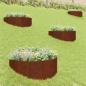 Preview: ARDEBO.de - Raseneinfassung 4 stk. 100 x 45 cm Stahl Rostig
