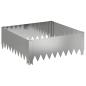 Preview: Raseneinfassung 60 x 60 x 20 cm Stahl Silber