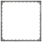 Preview: Raseneinfassung 60 x 60 x 20 cm Stahl Silber