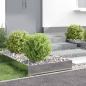Preview: ARDEBO.de - Raseneinfassung 4 stk. 60 x 60 x 20 cm Stahl Silber
