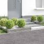 Preview: ARDEBO.de - Raseneinfassung 4 stk. 100 x 60 x 20 cm Stahl Silber