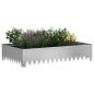 Preview: Raseneinfassung 4 stk. 100 x 60 x 20 cm Stahl Silber
