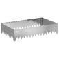 Preview: Raseneinfassung 4 stk. 100 x 60 x 20 cm Stahl Silber