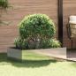 Preview: ARDEBO.de - Raseneinfassung 100 x 60 x 35 cm Stahl Silber