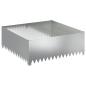 Preview: Raseneinfassung 4 stk. 100 x 100 x 35 cm Stahl Silber
