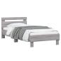 Preview: Bettrahmen Sonoma-Grau 80 x 200 cm Holzwerkstoff