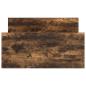 Preview: Bettrahmen Geräucherte Eiche 80 x 200 cm Holzwerkstoff