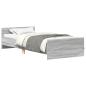 Preview: Bettrahmen Grau Sonoma 80 x 200 cm Holzwerkstoff