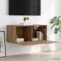 Preview: Wandschrank Wandhalterung Artisan-Eiche 80 x 36,5 x 35 cm