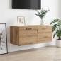 Preview: ARDEBO.de - Wandschrank Wandhalterung Artisan-Eiche 80 x 36,5 x 35 cm