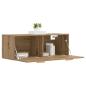 Preview: Wandschrank 100 x 36,5 x 35 cm Holzwerkstoff Artisan-Eiche