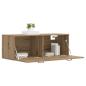 Preview: Wandschrank 100 x 36,5 x 35 cm Holzwerkstoff Artisan-Eiche