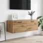 Preview: Wandschrank 100 x 36,5 x 35 cm Holzwerkstoff Artisan-Eiche