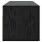 Preview: Wandschrank Schwarz Eichen-Optik 100 x 36,5 x 35 cm