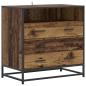 Preview: Schubladenschrank 3-Schublade Altholz 70 x 41 x 70 cm
