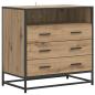 Preview: Schubladenschrank 3-Schublade Artisan-Eiche 70 x 41 x 70 cm
