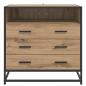 Preview: Schubladenschrank 3-Schublade Artisan-Eiche 70 x 41 x 70 cm