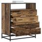 Preview: Schubladenschrank 4-Schublade Altholz 70 x 41 x 83,5 cm