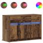 Preview: TV-Schränk 91 x 34 x 61 cm Altholz Holzwerkstoff