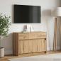 Preview: ARDEBO.de - TV-Schränk 91 x 34 x 61 cm Artisan-Eiche Holzwerkstoff