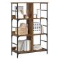 Preview: Regal 4 Ebenen 78,5 x 33 x 117,5 cm Metall PB Altholz