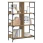 Preview: Regal 4 Ebenen 78,5 x 33 x 117,5 cm Metall PB Artisan-Eiche