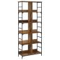 Preview: Regal 4 Ebenen 78,5 x 33 x 188,5 cm Metall PB Altholz