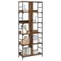 Preview: Regal 4 Ebenen 78,5 x 33 x 188,5 cm Metall PB Altholz