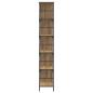 Preview: Regal 4 Ebenen 78,5 x 33 x 188,5 cm Metall PB Artisan-Eiche