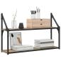 Preview: Wandregal Wandhalterung Artisan-Eiche 80 x 21 x 51 cm Metall PB