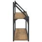 Preview: Wandregal Wandhalterung Artisan-Eiche 80 x 21 x 51 cm Metall PB