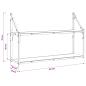 Preview: Wandregal Wandhalterung Artisan-Eiche 80 x 21 x 51 cm Metall PB