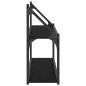 Preview: Wandregal Wandhalterung Schwarz Eichen-Optik 80 x 21 x 51 cm