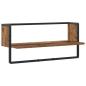Preview: Wandregal Wandhalterung Altholz 65 x 25 x 30 cm Metall PB