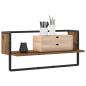 Preview: Wandregal Wandhalterung Altholz 65 x 25 x 30 cm Metall PB