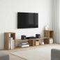 Preview: TV-Schränk 100 x 30 x 50 cm Artisan-Eiche Holzwerkstoff
