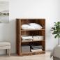 Preview: ARDEBO.de - Kleiderschrank mit Regal Altholz 77 x 48 x 102 cm PB