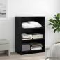 Preview: ARDEBO.de - Kleiderschrank Schwarz Eichen-Optik 77 x 48 x 102 cm PB