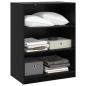 Preview: Kleiderschrank Schwarz Eichen-Optik 77 x 48 x 102 cm PB