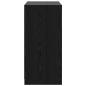Preview: Kleiderschrank Schwarz Eichen-Optik 77 x 48 x 102 cm PB