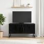 Preview: ARDEBO.de - TV-Schränk 80 x 34,5 x 40 cm Schwarze Eiche Holzwerkstoff