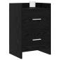 Preview: Nachttische Schwarze Eiche 40 x 30 x 60 cm Holzwerkstoff