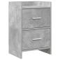 Preview: Nachttische Betongrau 40 x 30 x 60 cm Holzwerkstoff