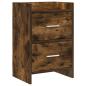 Preview: Nachttische Geräucherte Eiche 40 x 30 x 60 cm Holzwerkstoff