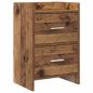 Preview: ARDEBO.de - Nachttische Altholz 40 x 30 x 60 cm Holzwerkstoff