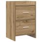Preview: ARDEBO.de - Nachttische Artisan-Eiche 40 x 30 x 60 cm Holzwerkstoff