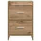 Preview: Nachttische Artisan-Eiche 40 x 30 x 60 cm Holzwerkstoff