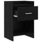 Preview: Nachttische 2 stk. Schwarze Eiche 40 x 30 x 60 cm Holzwerkstoff