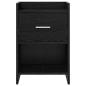 Preview: Nachttische 2 stk. Schwarze Eiche 40 x 30 x 60 cm Holzwerkstoff